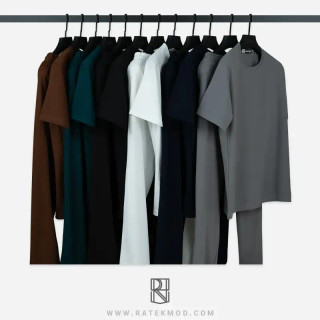 ست تیشرت و شلوار بیسکوییتی درجه یک مردانه آستین کوتاه یقه گرد سایز بزرگ و معمولی